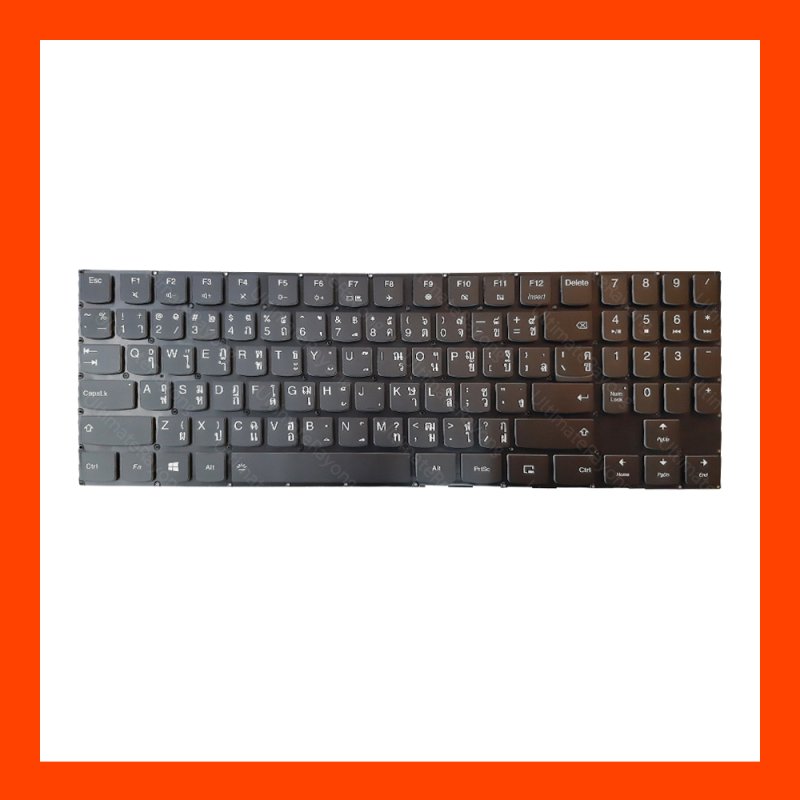 Keyboard Lenovo (LED) (white) Y530-TI,Y530-15ICH,Y540-15IRH TH