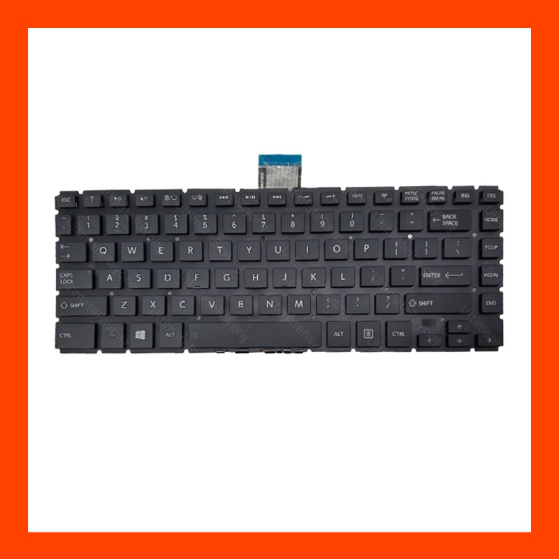 Keyboard Toshiba Satellite L40-B Black US ฟรี สติกเกอร์ ไทย-อังกฤษ