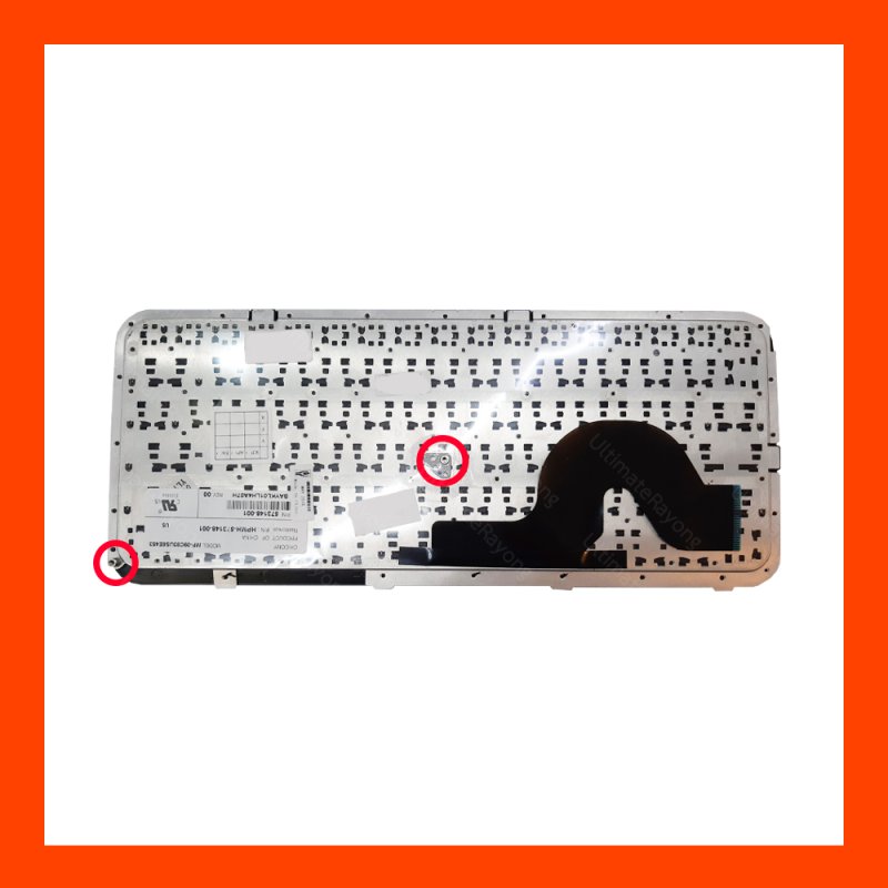 Keyboard HP Compaq Pavilion DM3-1000 Black US แป้นอังกฤษ ฟรีสติกเกอร์ ไทย-อังกฤษ