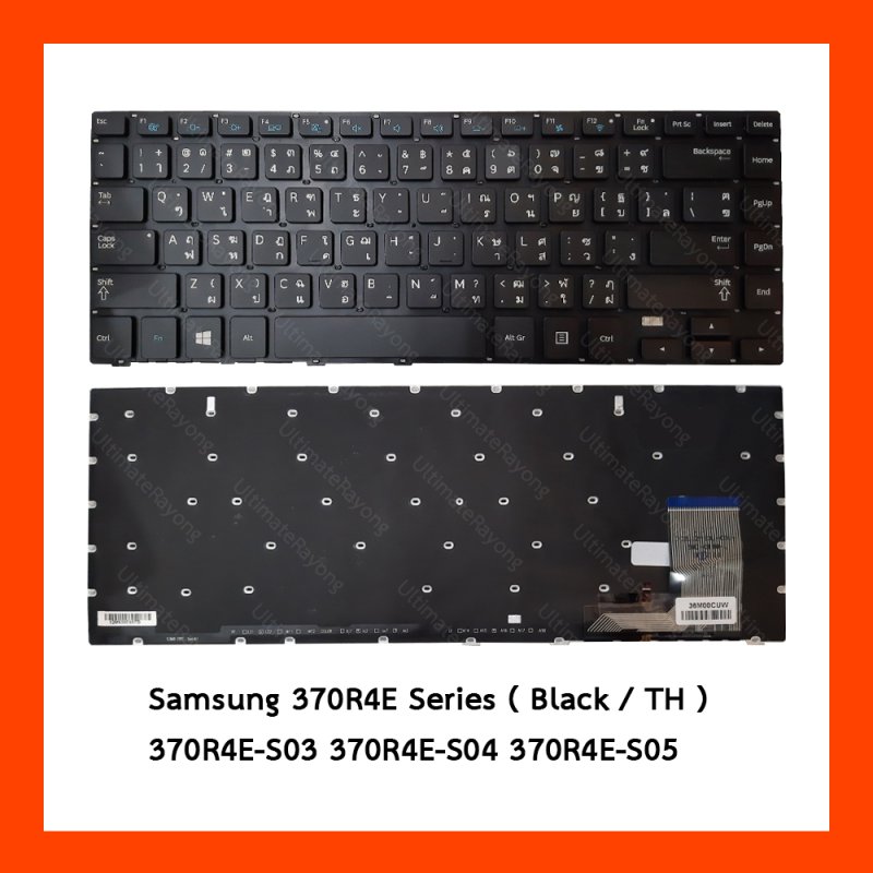 Keyboard Samsung 370R4E Black TH (ฺBlacklist)