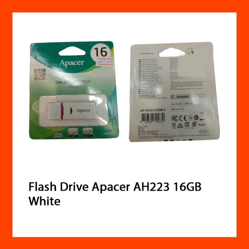 Flash Drive Apacer AH223 16GB White