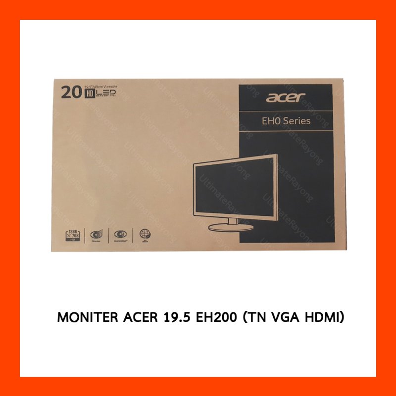 MONITER ACER 19.5 E200 (TN VGA HDMI) 75Hz