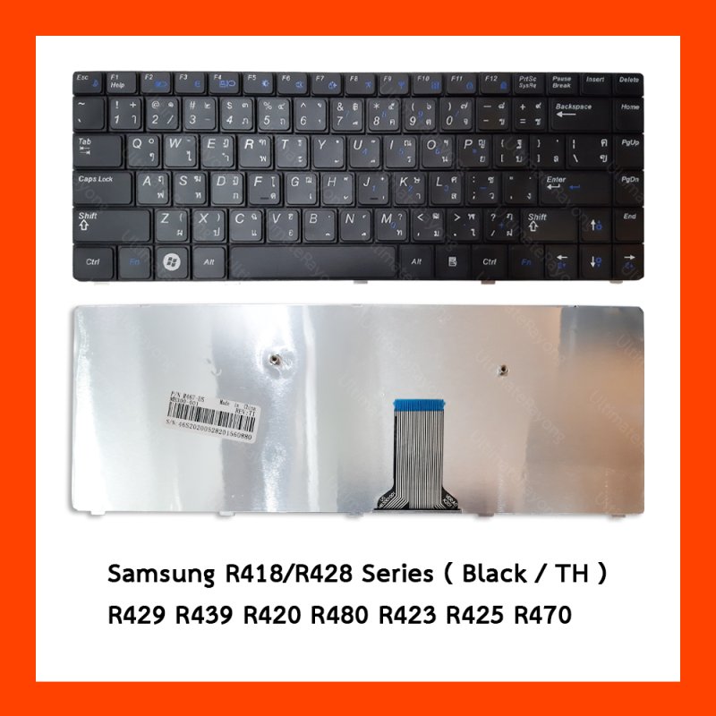 Keyboard Samsung R418 R428 Black TH 