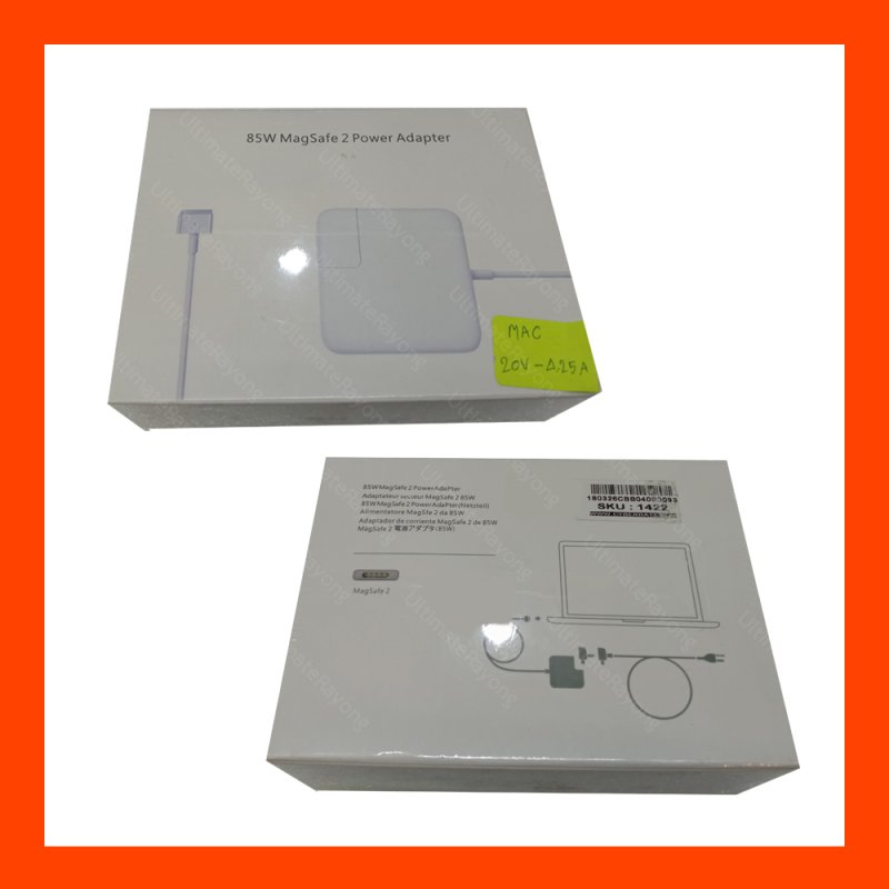 Adapter MacBook 20V-4.25A : 85W Magsafe2 T Style : attMac สายชาร์จ Macbook