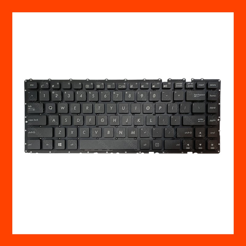 Keyboard Asus K401L คีย์บอร์ โน๊ตบุ๊ค EN แป้นอังกฤษ ฟรีสติกเกอร์ ไทย-อังกฤษ