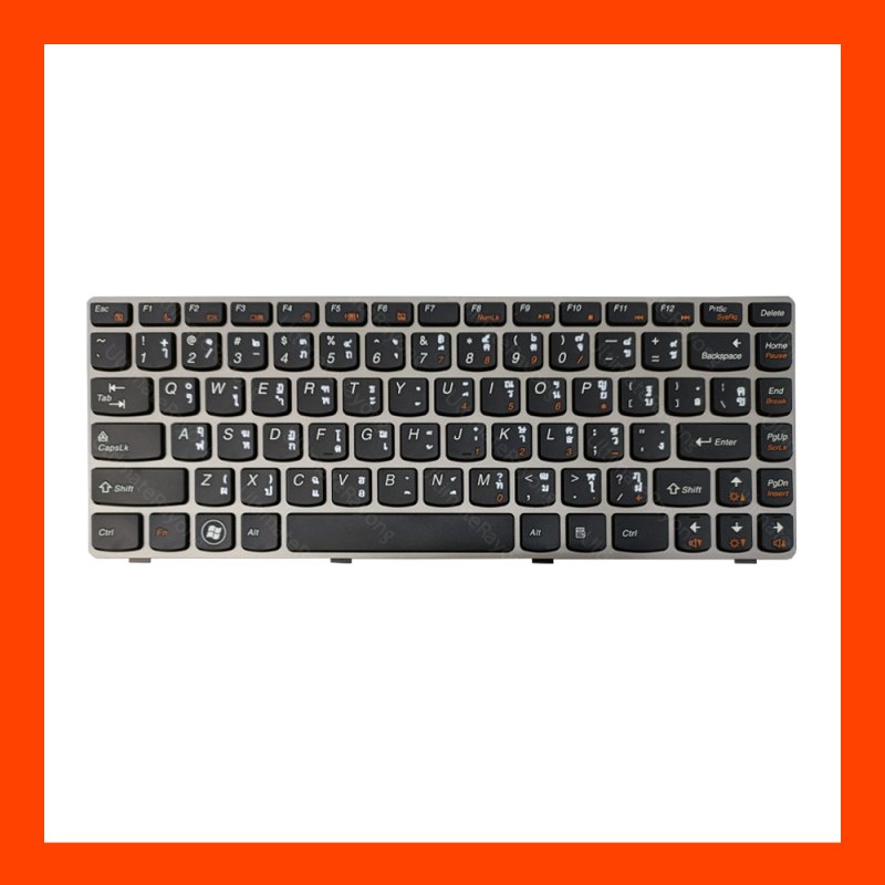 Keyboard Lenovo Ideapad Z360 Black TH 