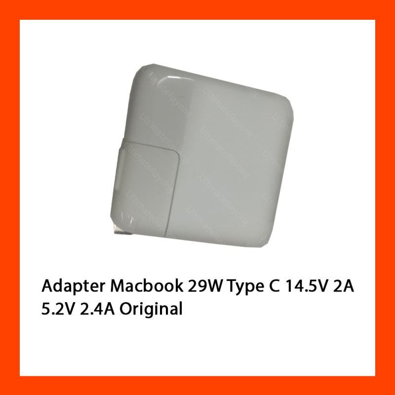 Adapter Macbook 29W Type C 14.5V 2A / 5.2V 2.4A  Original With BOX