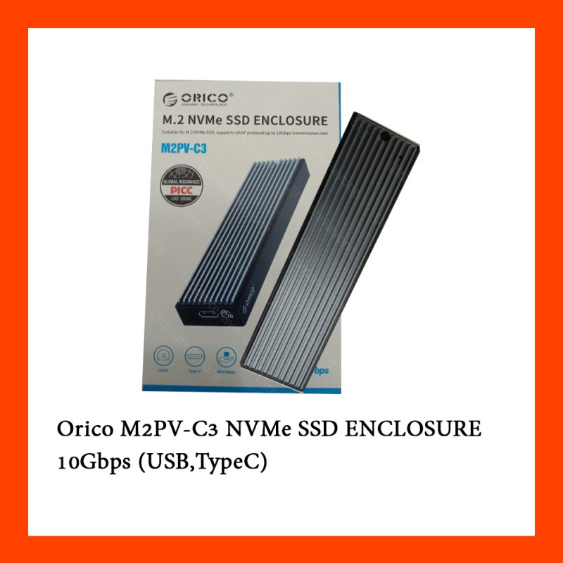 Orico M2PV-C3 NVMe SSD ENCLOSURE 10Gbps (USB,TypeC)