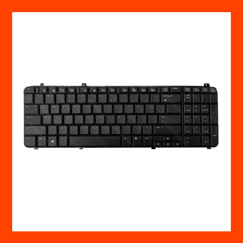 Keyboard HP Compaq Pavilion DV6-1000 Series Black US แป้นอังกฤษ ฟรีสติกเกอร์ ไทย-อังกฤษ