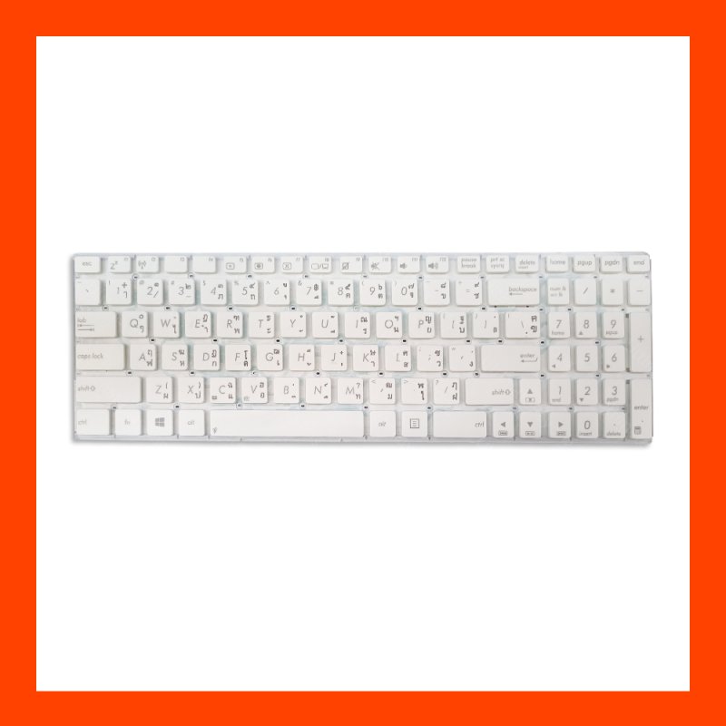 Keyboard คีย์บอร์ด Asus (white) K556,K556U,X556,X556U TH