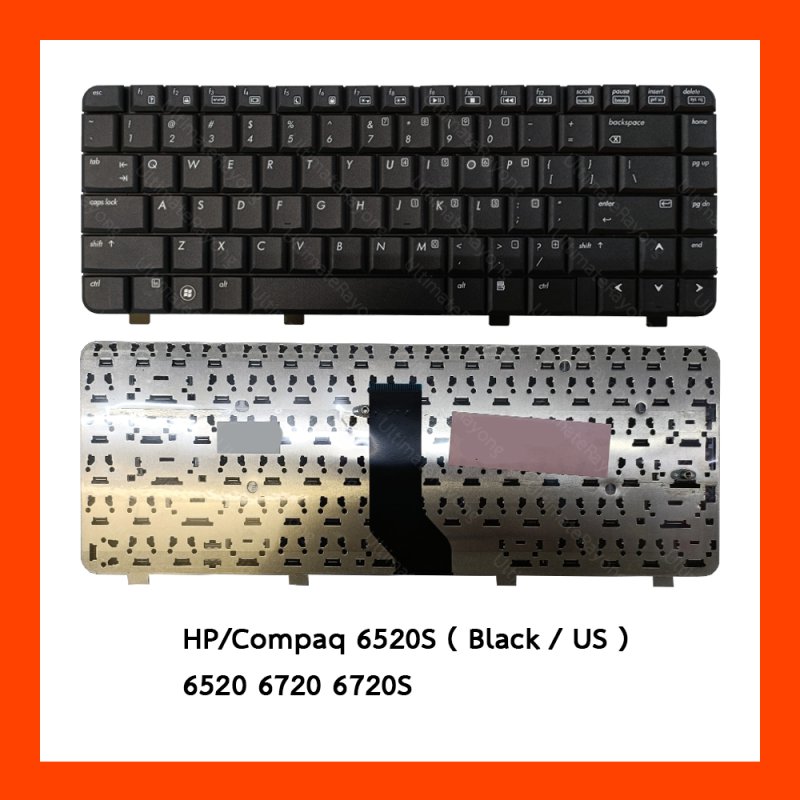 Keyboard HP Compaq 6520S Black US แป้นอังกฤษ ฟรีสติกเกอร์ ไทย-อังกฤษ