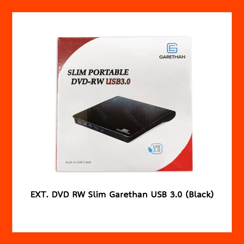Ext. DVD RW Slim Garethan USB3.0 Black