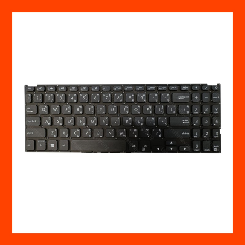 Keyboard คีย์บอร์ด Asus X512D,X512FA,X512DA,X512UA,X512UB,X515J Black TH