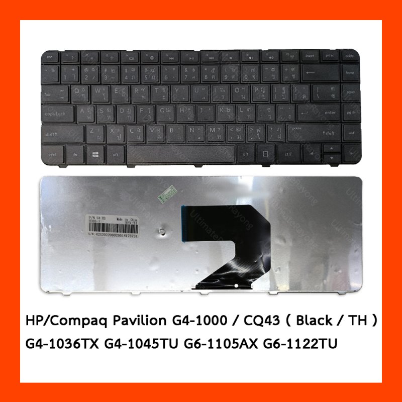 Keyboard HP/Compaq Pavilion G4-1000,Presario CQ43 Black TH 