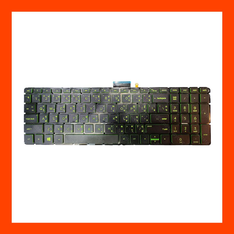 Keyboard HP 15-AB Series LED Green TH