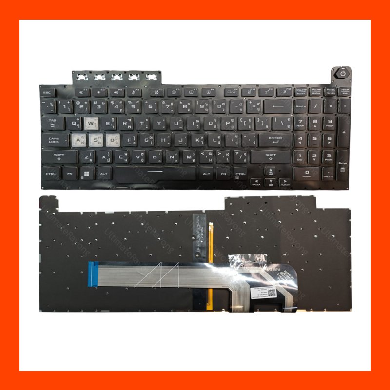 Keyboard คีย์บอร์ด Asus FX506LI,F17,0KNR0-661VUS00,Gaming F15,FA506,FX706H,(LED) TH