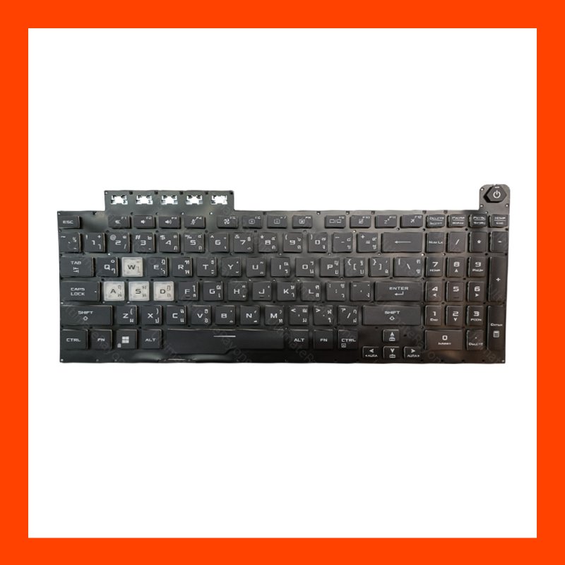 Keyboard คีย์บอร์ด Asus FX506LI,F17,0KNR0-661VUS00,Gaming F15,FA506,FX706H,(LED) TH