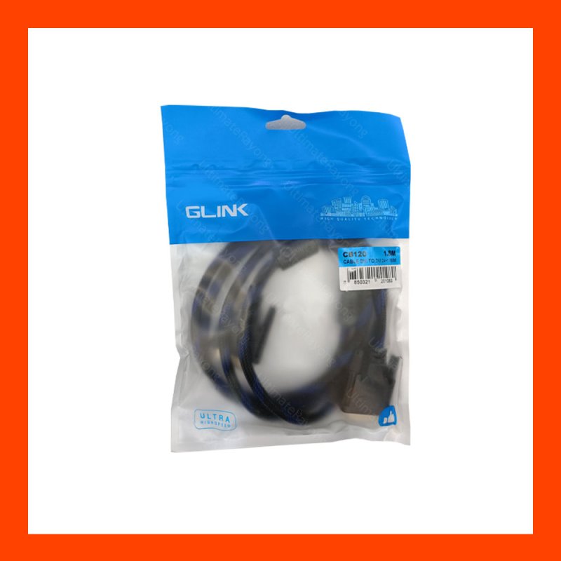 Cable Display DVI TO DVI 24+1 M/M (1.8M) สายถัก Glink