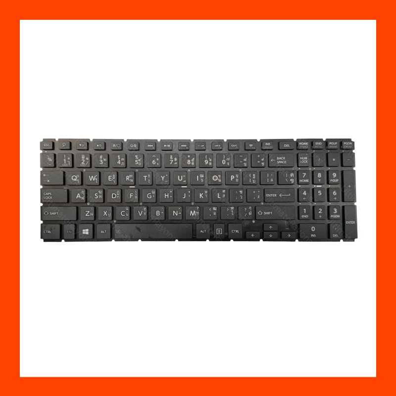 Keyboard Toshiba Satellite  L50-B L55-B Black Thai