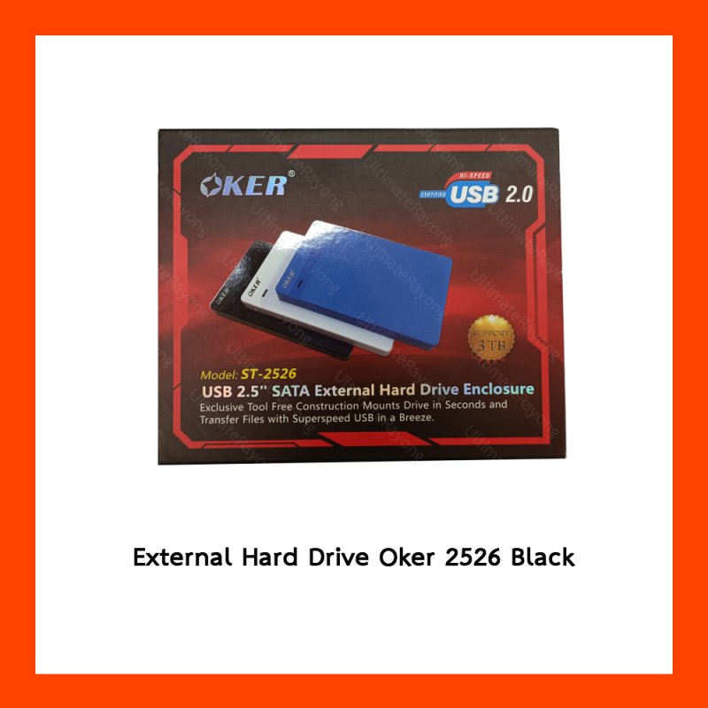 External Hard Drive Oker 2526 Black