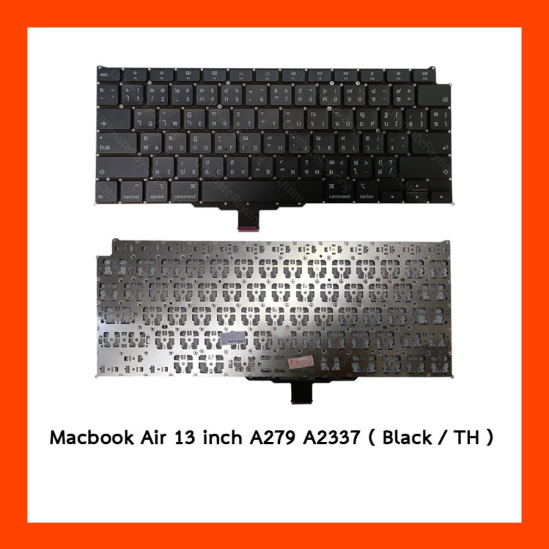 Keyboard Macbook Air 13 inch A279 A2337 Black Thai 