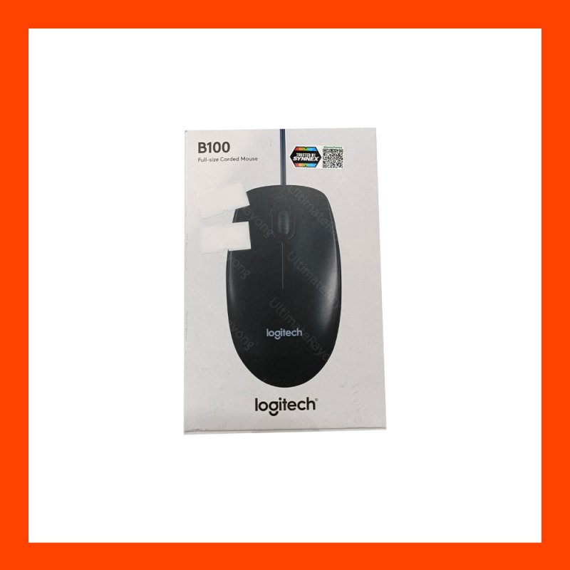 USB Optical Mouse LOGITECH B100 Black