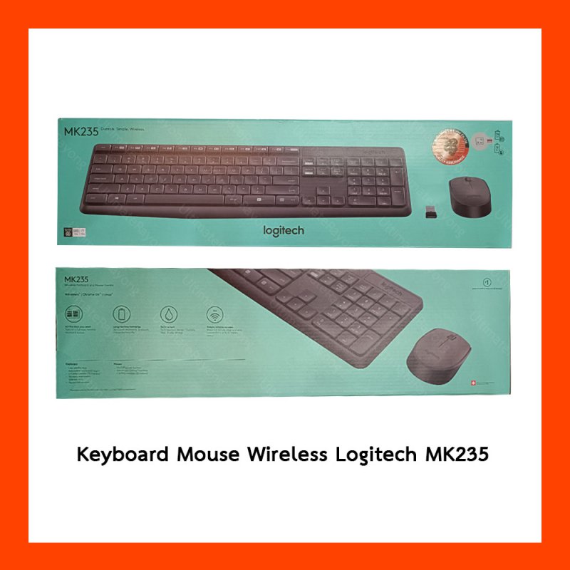 KB Logitech MK235 Wireless Keyboard Mouse