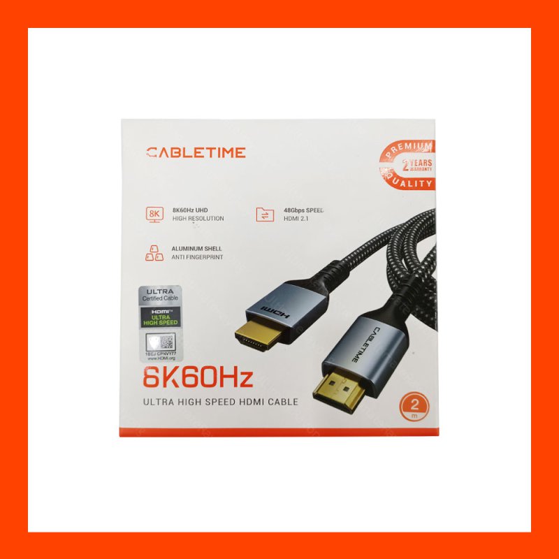 Cable HDMI 8K M/M 2M V2.1 CABLETIME