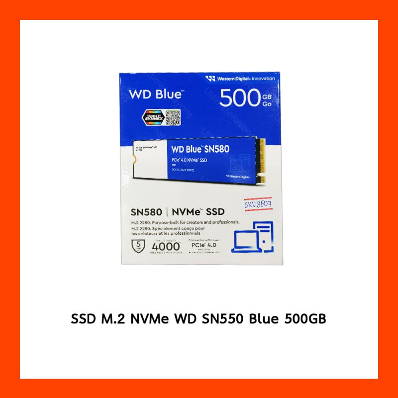 SSD M.2 NVMe WD SN550 Blue 500GB