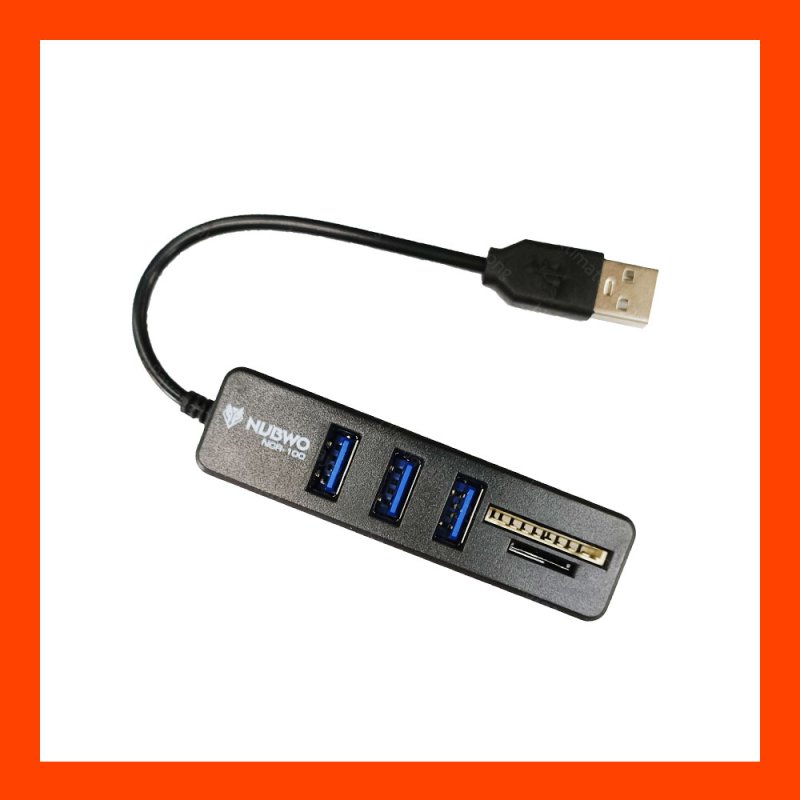 USB HUB 3P+Caed Reader NUBWO NCR-100