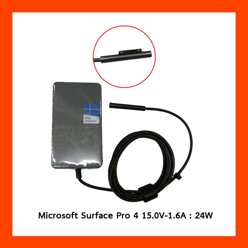 Adapter Microsoft Surface Pro 4 : 15.0V - 1.6A : 24W