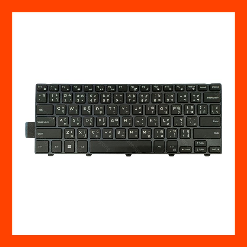 Keyboard Dell Inspiron 14-3000 LED Black TH 