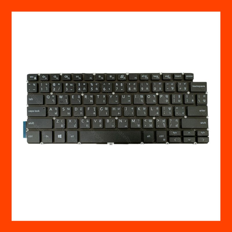Keyboard คีย์บอร์ด,(Black)Dell5390,5391,7391,14- 5490,5491,7491,5498,7490,5493