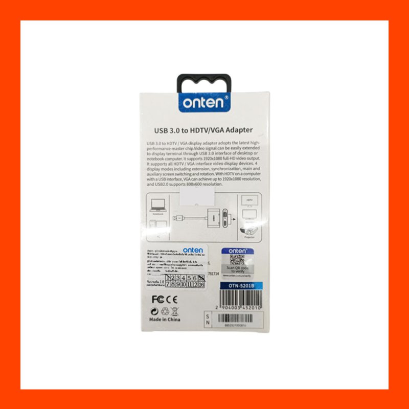 Converter USB 3.0 TO HDMI/VGA ONTEN (OTN-5201ฺB)