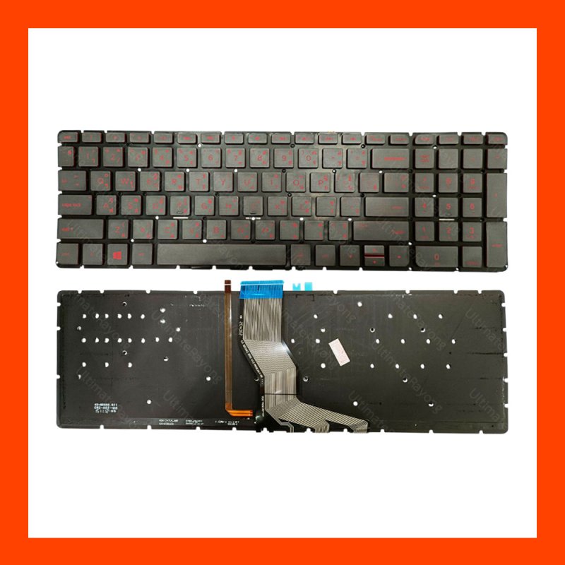 Keyboard HP OMEM 15-AB,15-AK (RED) (LED) TH