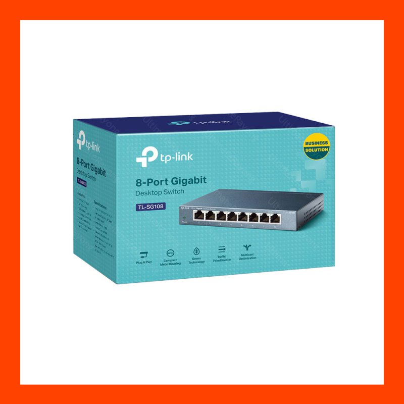 Gigabit Switching Hub TP-LINK (TL-SG108) 8 Port (7'')