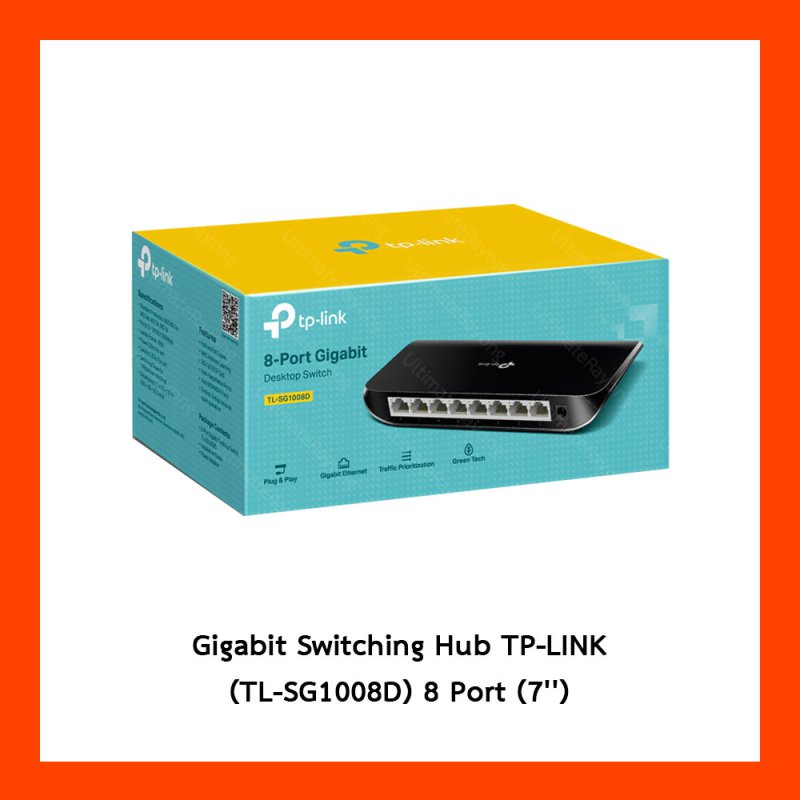 Gigabit Switching Hub TP-LINK (TL-SG1008D) 8 Port (7'')