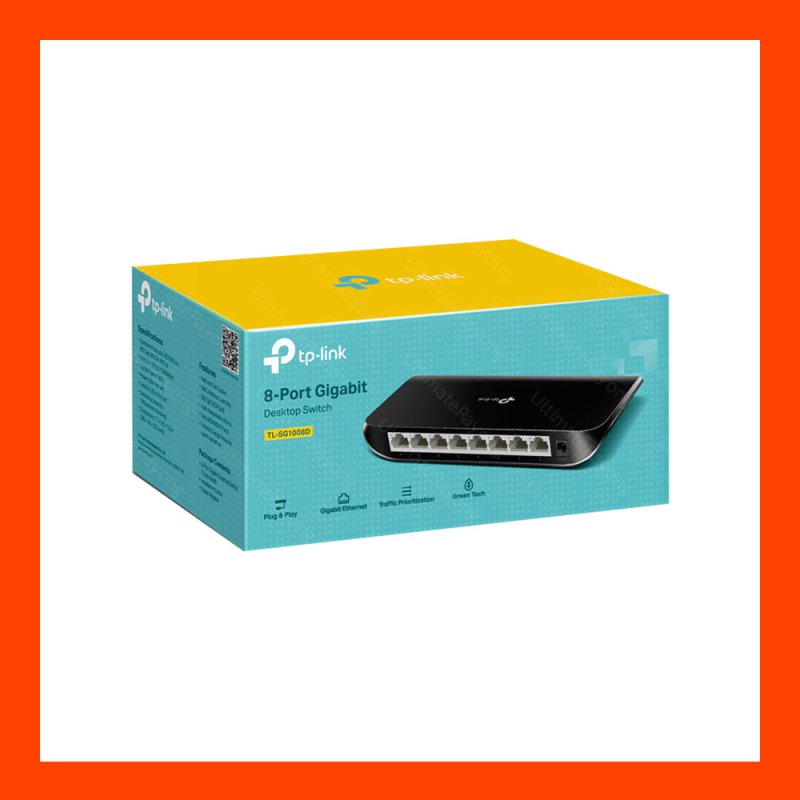 Gigabit Switching Hub TP-LINK (TL-SG1008D) 8 Port (7'')
