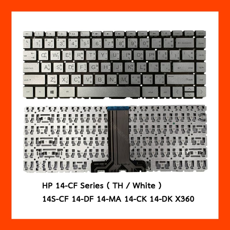 Keyboard HP14-CF,14S-CF,14-DF,14-MA,14-CK,14-DK,X360 (White) TH