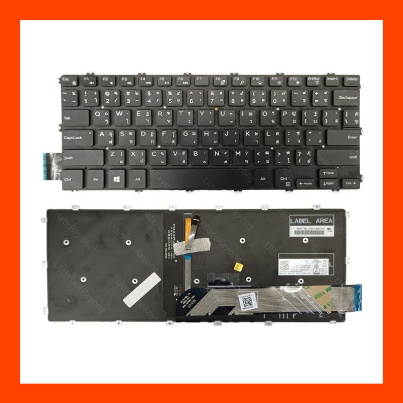 Keyboard คีย์บอร์ด (LED)(T) Dell 14-5480,15-5580,5588,5582,5581,5591,5488