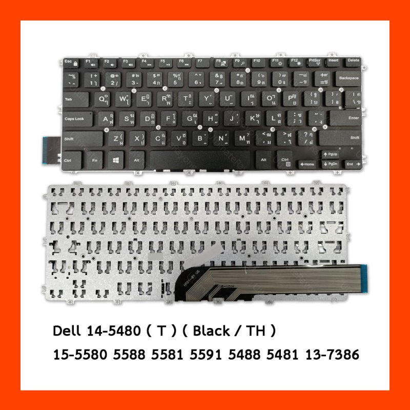 Keyboard คีย์บอร์ดDell(T)14-5480,15-5580,5588,5582,5581,5591,5488