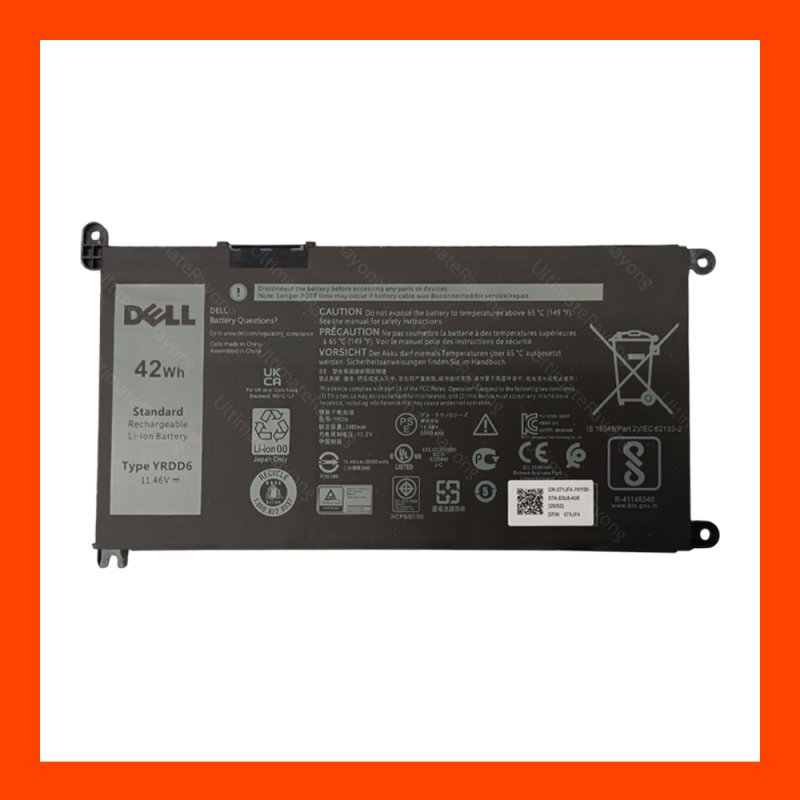 Battery Dell (ORG)(YRDD6) 5491,VM732,3596