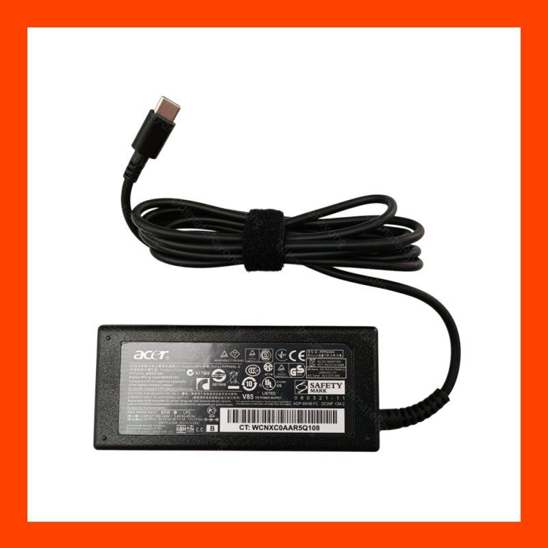Adapter Acer 20V 3.25A (USB-C)(65W)OEM,5V/3A,9V/3A,15V/3A
